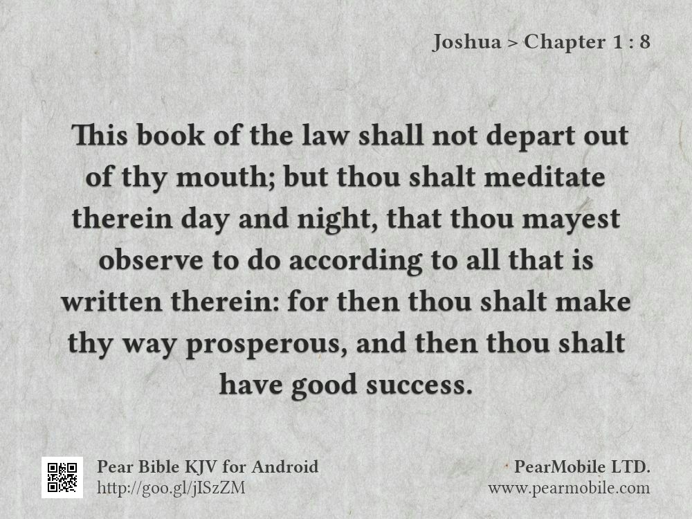 Joshua, Chapter 1:8